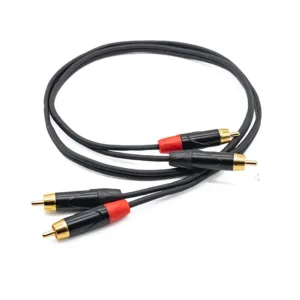 Premium fladt kabel 2*RCA til 2*RCA JYCT106