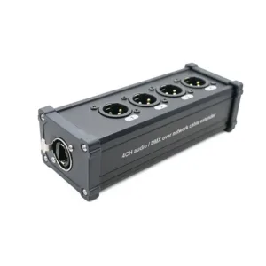 XLR/DMX/AES-EBU til Ethercon-kompatibel RJ45 CAT5/CAT6 Ethernet Extender JYBN410