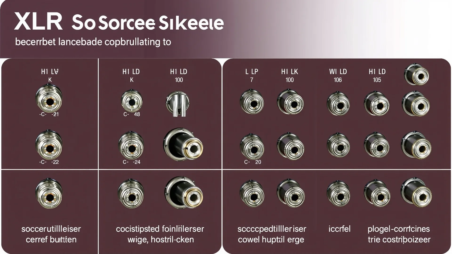 XLR panelstiktyper: Mixer og forstærker Installationsvejledning